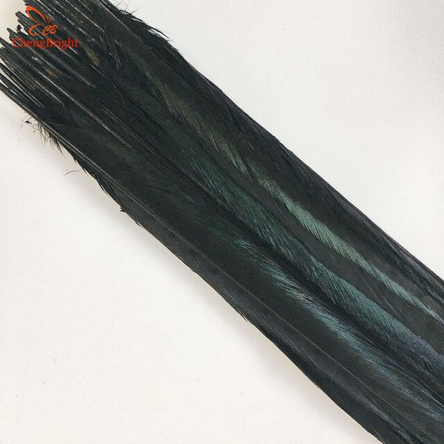 ChengBright Wholesale 50 Pcs Natural Pheasant Tail Feathers 16-18inch 40-45CM DIY jewelry Wedding Decorations Pheasant Feathers