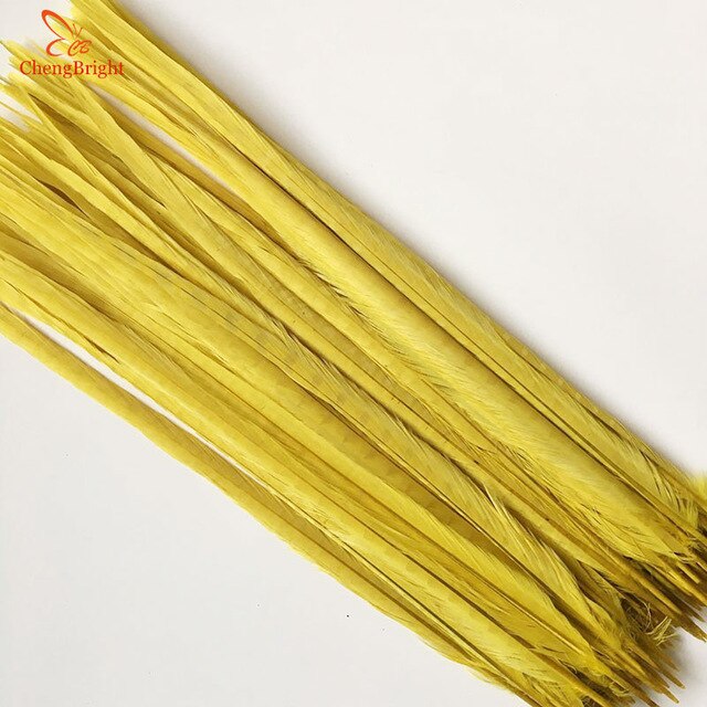 ChengBright Wholesale 50 Pcs Natural Pheasant Tail Feathers 16-18inch 40-45CM DIY jewelry Wedding Decorations Pheasant Feathers