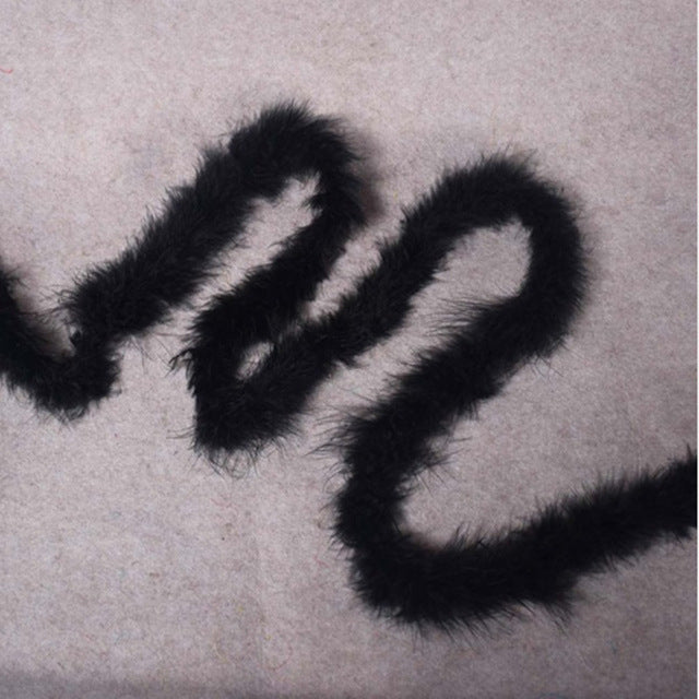 High quality natural  white plumes boa 2m/pcs fluffy turkey feathers boa for crafts party/costumes/shawl decoration