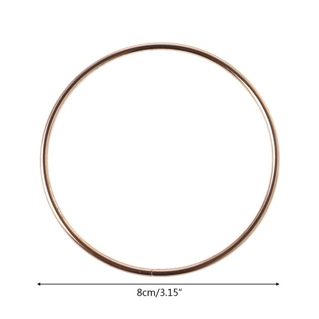 3.5-19cm Metal Dream Catcher Dreamcatcher Ring Macrame Craft Hoop Gold DIY Accessory 10 Szies New