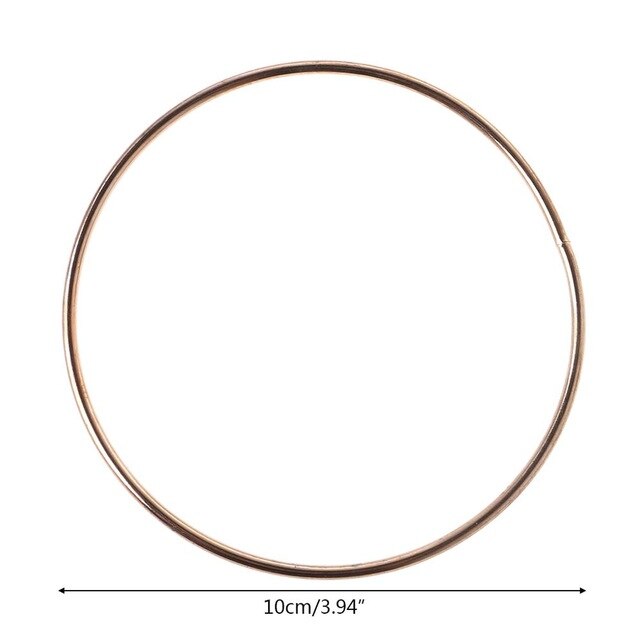 3.5-19cm Metal Dream Catcher Dreamcatcher Ring Macrame Craft Hoop Gold DIY Accessory 10 Szies New