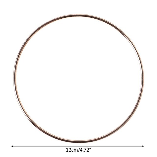 3.5-19cm Metal Dream Catcher Dreamcatcher Ring Macrame Craft Hoop Gold DIY Accessory 10 Szies New