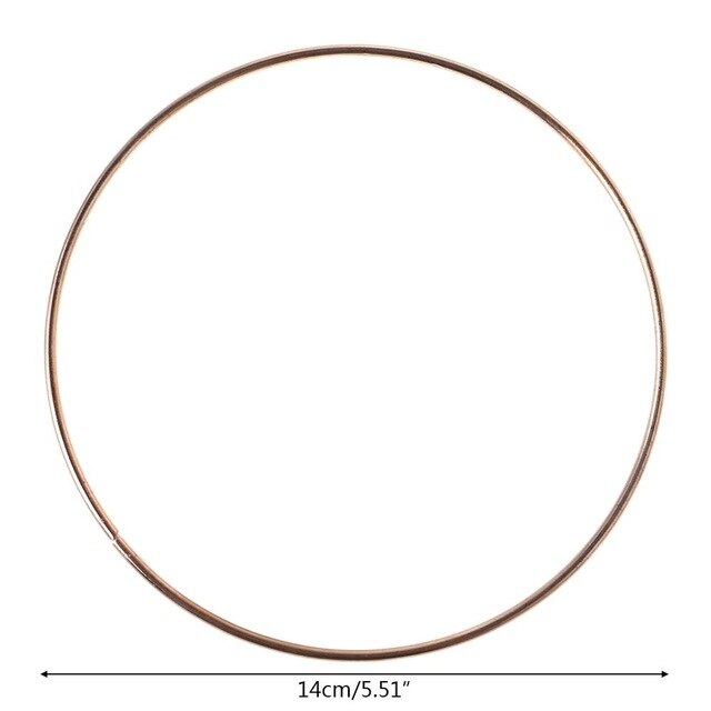 3.5-19cm Metal Dream Catcher Dreamcatcher Ring Macrame Craft Hoop Gold DIY Accessory 10 Szies New