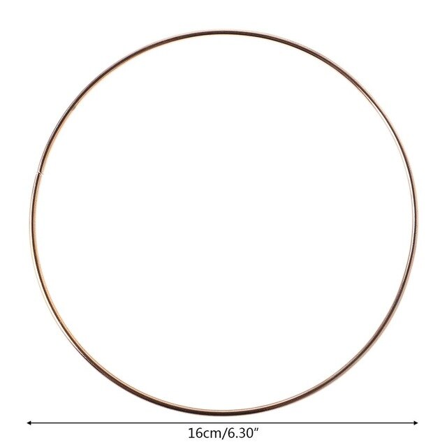 3.5-19cm Metal Dream Catcher Dreamcatcher Ring Macrame Craft Hoop Gold DIY Accessory 10 Szies New