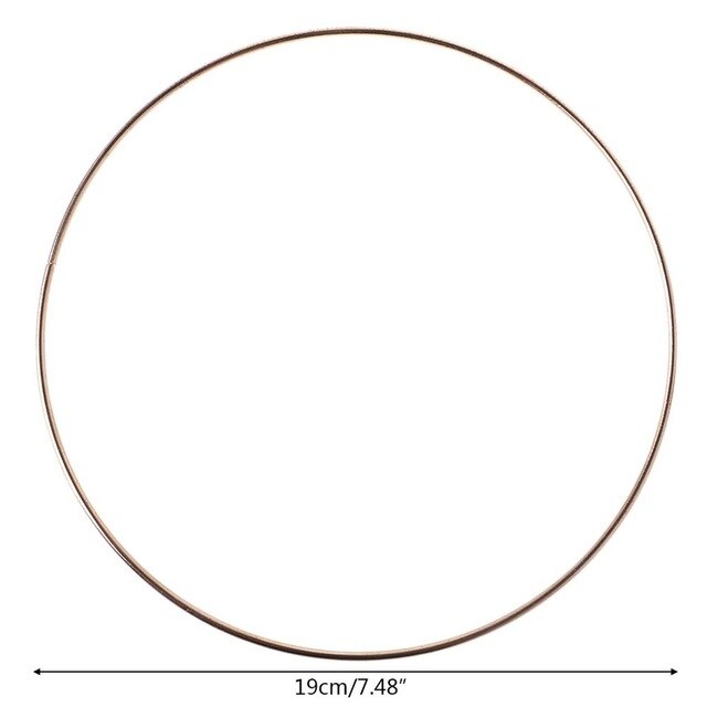 3.5-19cm Metal Dream Catcher Dreamcatcher Ring Macrame Craft Hoop Gold DIY Accessory 10 Szies New