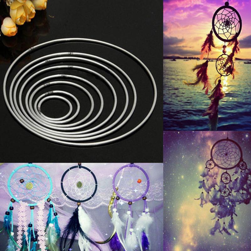 1Pc Metal Dream catcher Round Hoop Ring For DIY Manual Wicker Crafts Durable Handmade Hoop Dreamcatcher Material Accessories #20